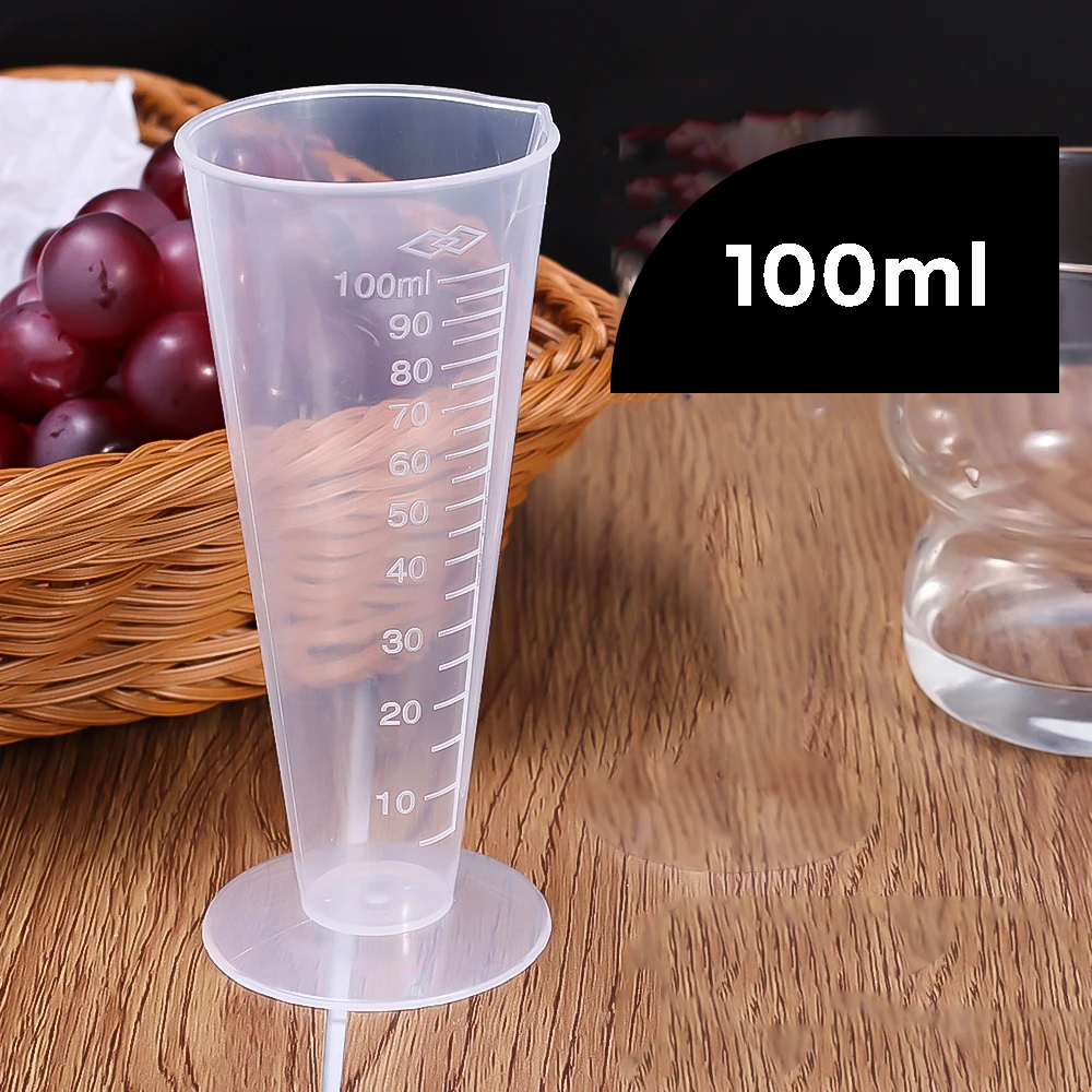 Gelas ukur 100ml / Gelas takar 100ml / Gelas ukur kerucut 100ml / Measuring cup / Gelas ukur plastik