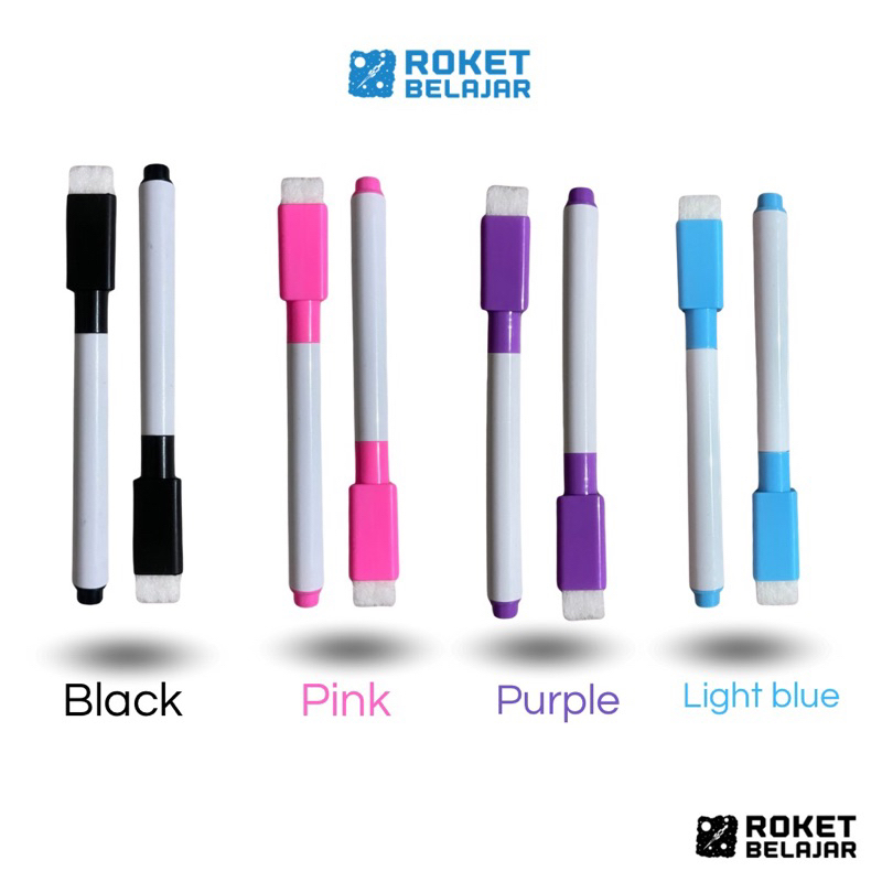 

Roket Belajar | Spidol wipe and clean | spidol bisa dihapus | stationery for kids | spidol sekolah