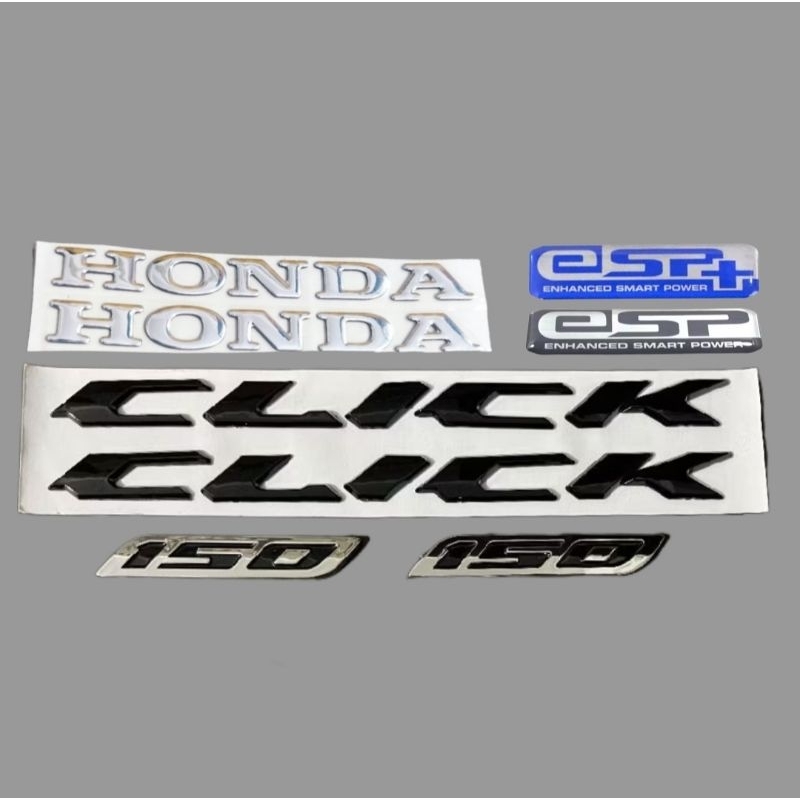 emblem click hitam emblem logo timbul 3D all new vario 2024 vario 125 dan 150 new dan vario 160