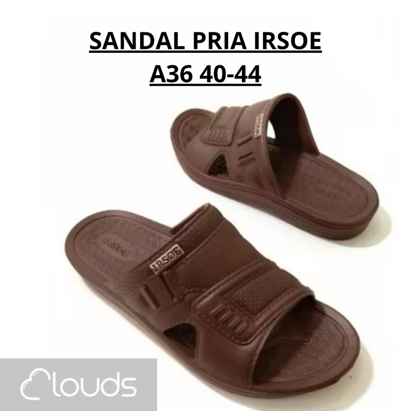 IRSOE A36 SENDAL PRIA DEWASA / SENDAL COWOK UK 40-44 IRSOE Sandal Murah Jumbo S40-44 Sendal Selop Ka