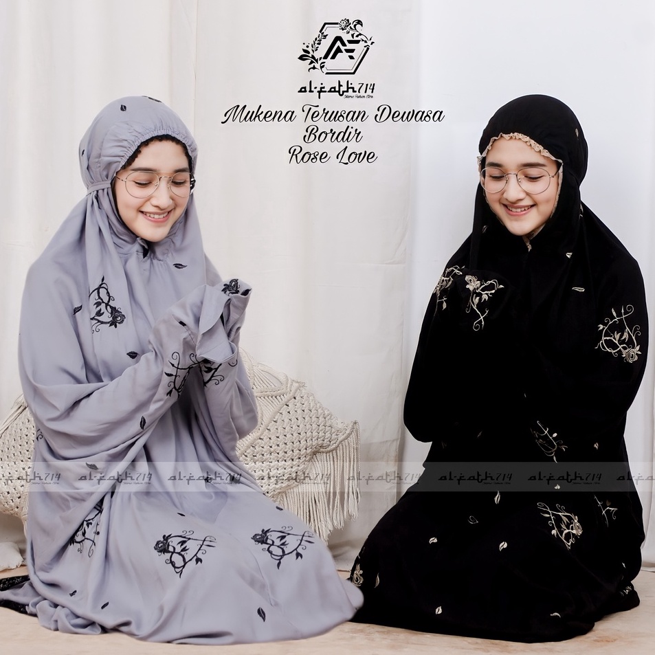 COLLECTION kena Terusan Dewasa Bordir Bunga Rose love kenah Lajuran Dewasa