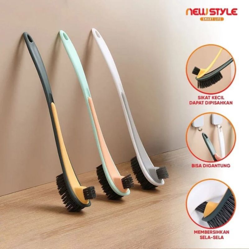 Sikat Toilet 2 in 1 Sikat Toilet Silicon Sikat Toilet Gagang