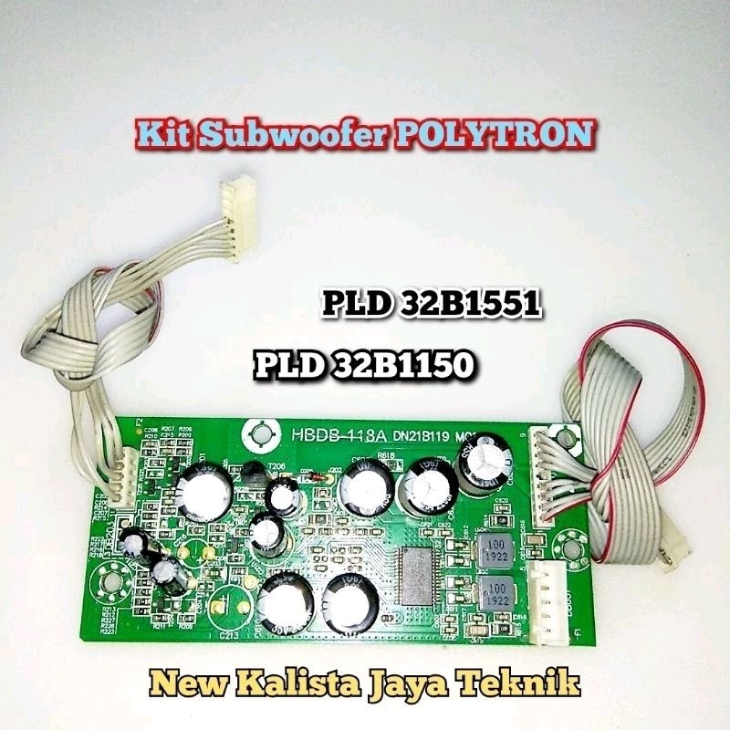 MODUL SUBWOOFER TV POLYTRON 32B1551 ORIGINAL MODUL SOUNDBAR TV PLD 32B1551 MODUL AUDIO SUBWOOFER SOU