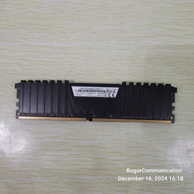 RAM DDR4 Corsair Vengeance LPX 8GB 2666MHz Desktop PC LONGDIMM