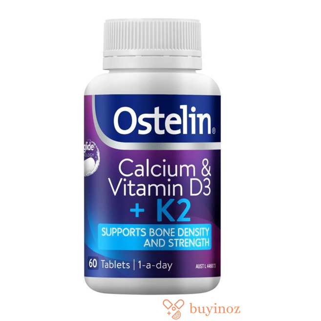 Ostelin Cal-DK2 - Calcium, Vitamin D D3 1000IU & Vitamin K for Bone Tulang Otot  Health 60s