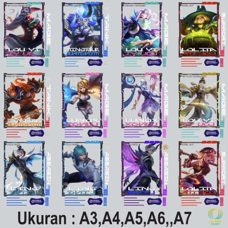 

Dtf Stiker Sablon Setrika Gambar Mobile Legends V12 Ukuran A3 A4 A5 A6 A7 Tinggal Tempel Atau Press