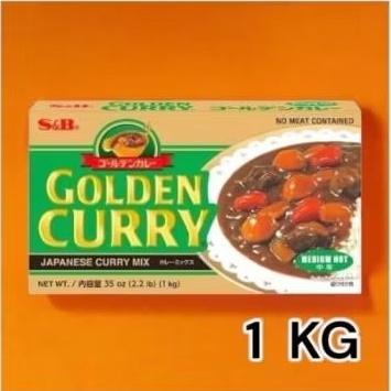 

PrOmOREADY GOLDEN CURRY S&B 1kg medium mild. lsg co y✅