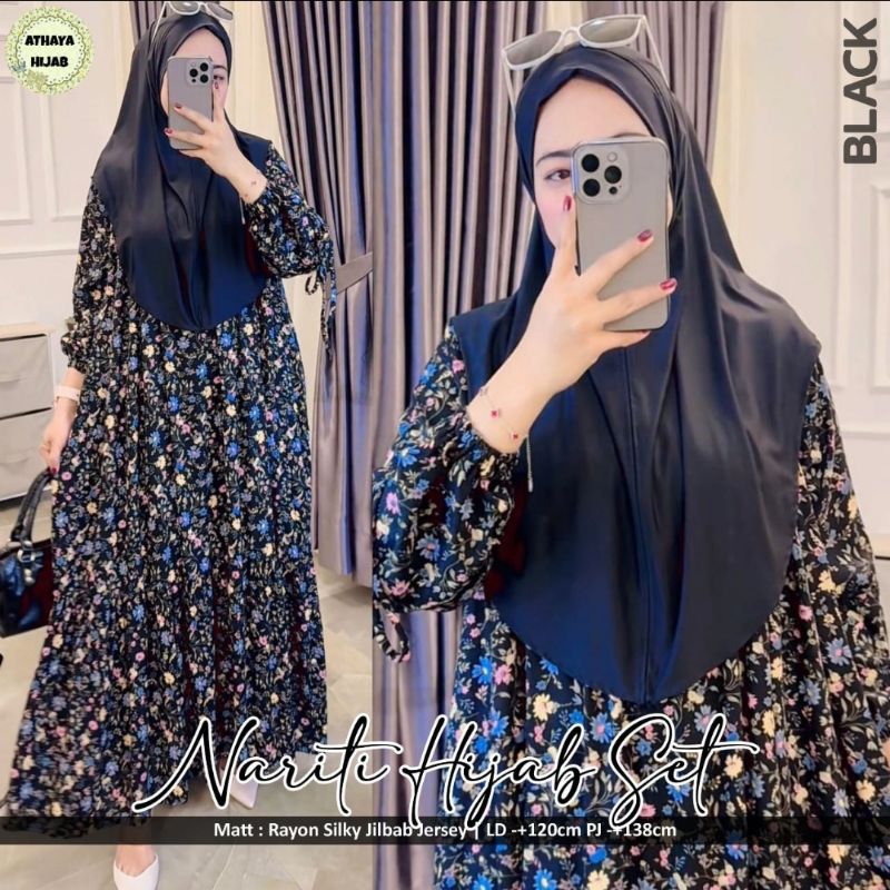 Embun Syar'i / Nariti Set Hijab by Athaya ( Bisa COD )