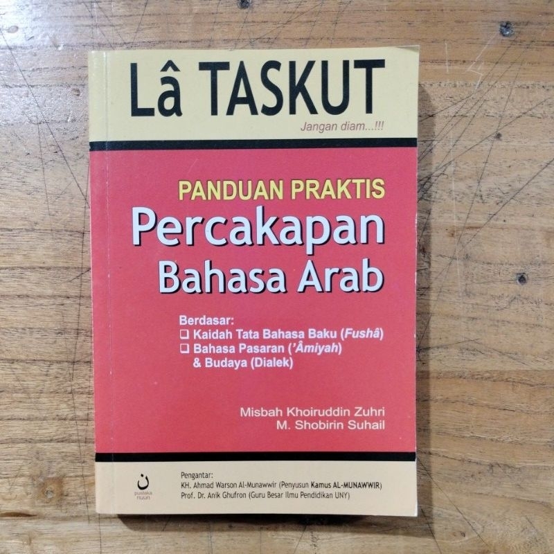 buku LA TASKUT panduan praktis percakapan bahasa arab (fusha -amiyah)