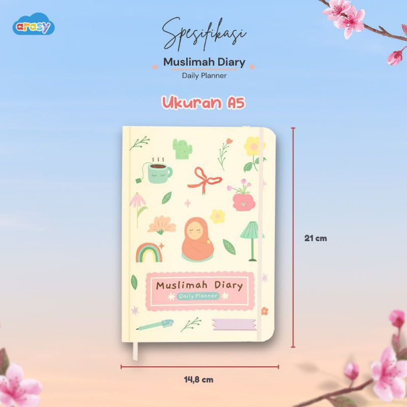 

[READY STOCK] HARDCOVER MUSLIMAH DIARY