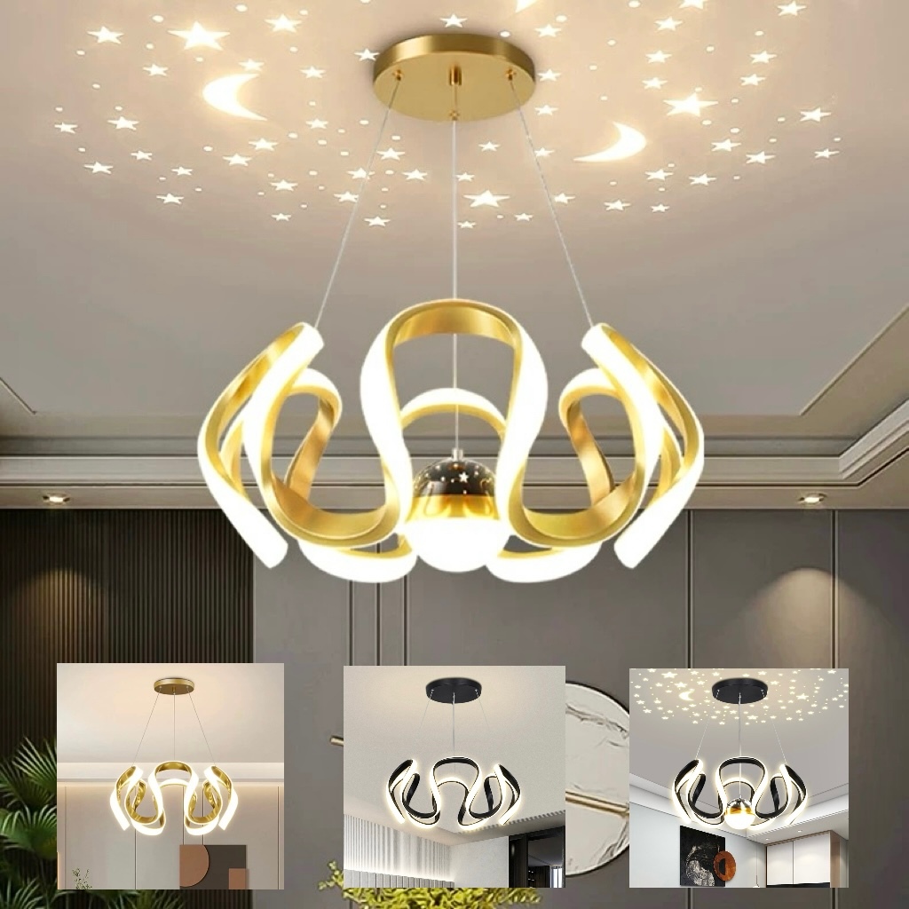 Lampu gantung ruang tamu Lampu gantung ruang makan lampu hias gantung LED modern sederhana