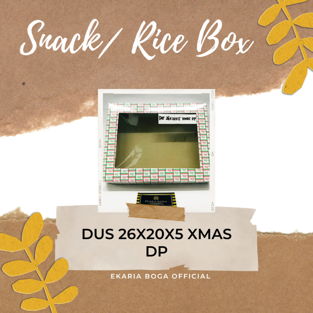DUS / BOX | DUS SNACK| DUS NATAL | DUS HAMPER | NATAL | DUS 26x20x5 XMAS DP