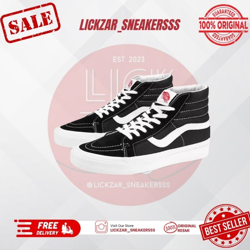 Vans Vault Sk8 Hi OG LX Black True White ORIGINAL PT NAVYA