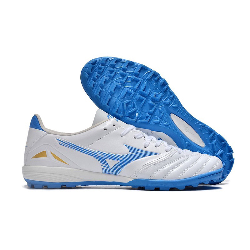 Sepatu Futsal Mizuno Neo 4 PRO White Blue TURF