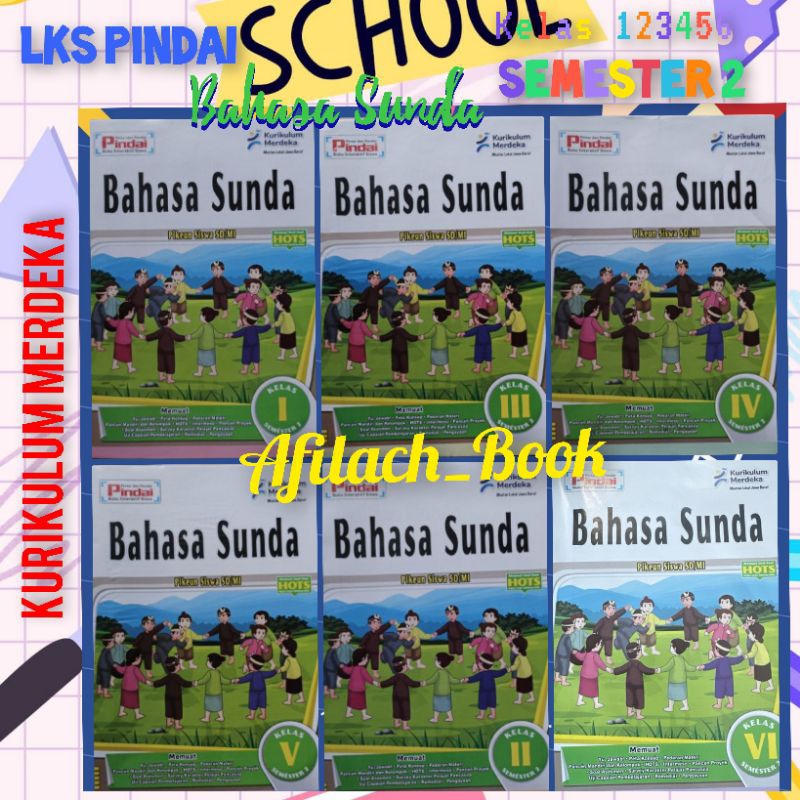 Buku LKS Pindai Kelas 1 2 3 4 5 6 Bahasa Sunda Semester 2 Kurikulum Merdeka Arya Duta
