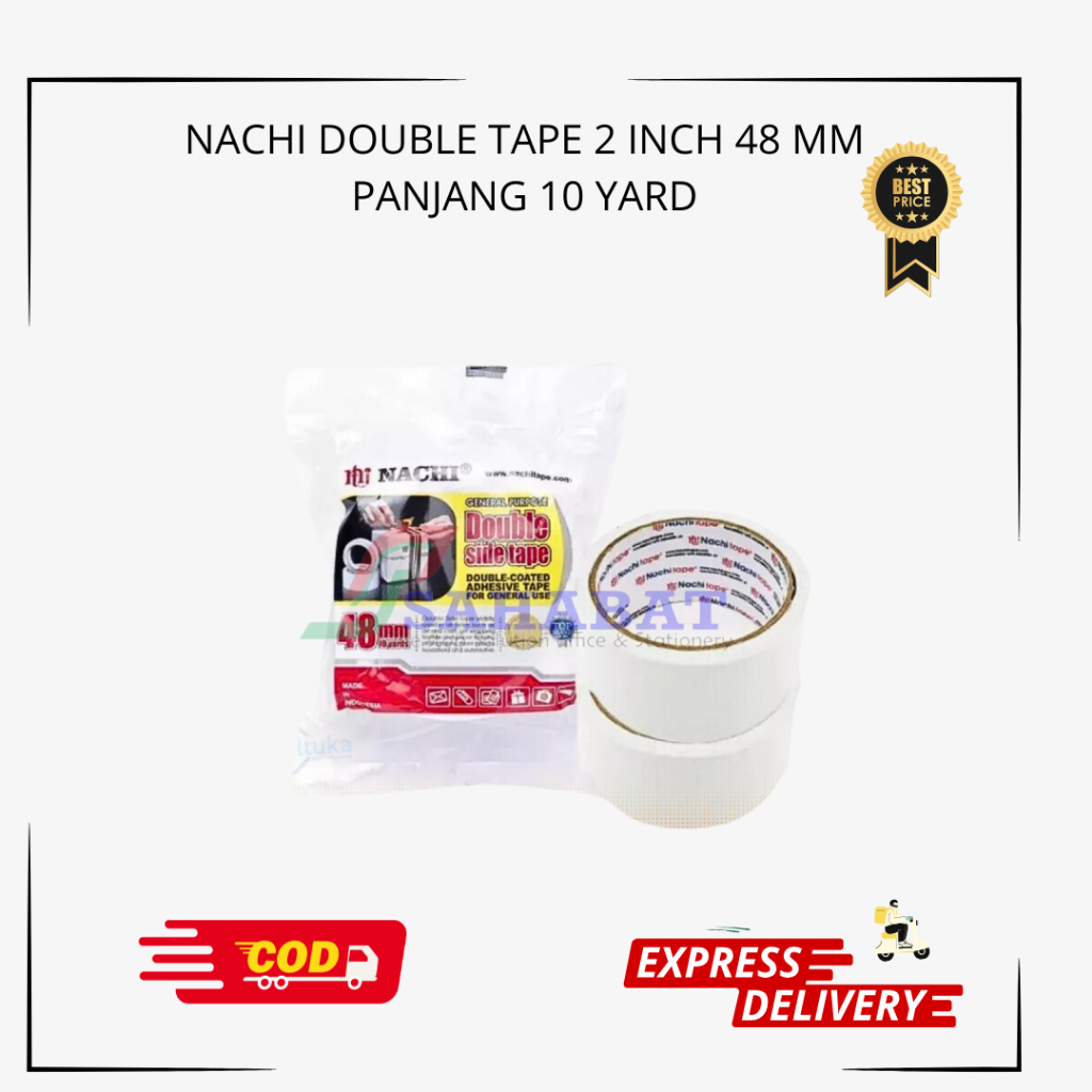 

NACHI DOUBLE TAPE DOUBLE TAPE MURAH PEREKAT DUA SISI