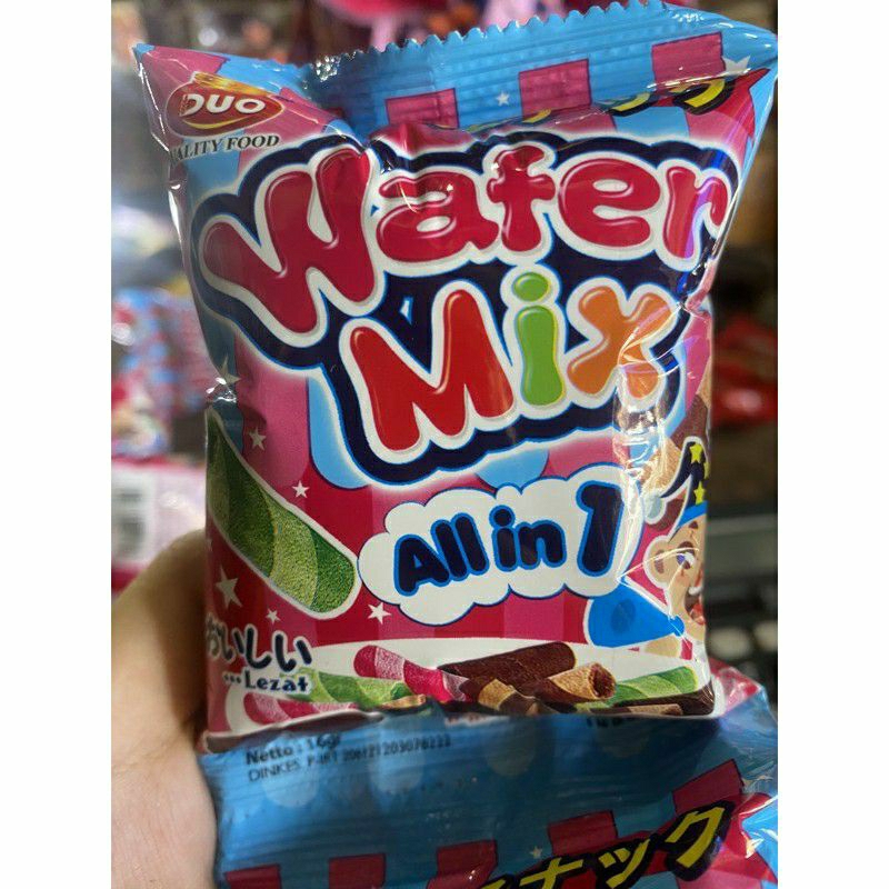 

wafer mix astor coklat warna warni 1renceng isi 10 pcs