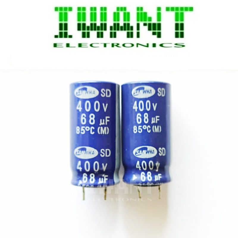 68UF400V 68UF 400V ELCO 68UF400V CAPASITOR ELCO 68UF 400V 85' KAPASITOR ELKO 68UF 400V 85' SAMWHA
