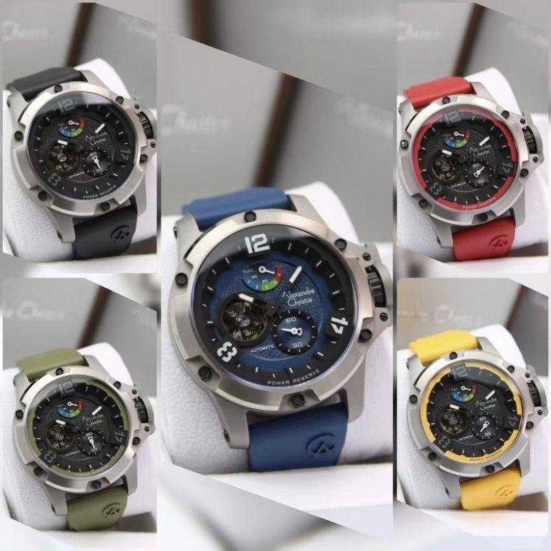 jam tangan alexandre christie 6295 / 6295MP TITANIUM original