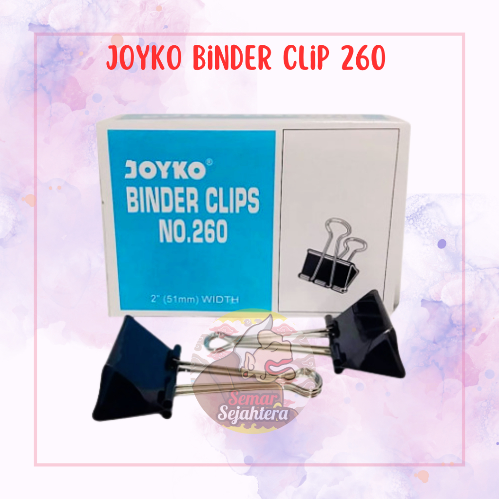 

[PAK] CLIP KERTAS / PENJEPIT KERTAS / BINDER CLIP JOYKO 260