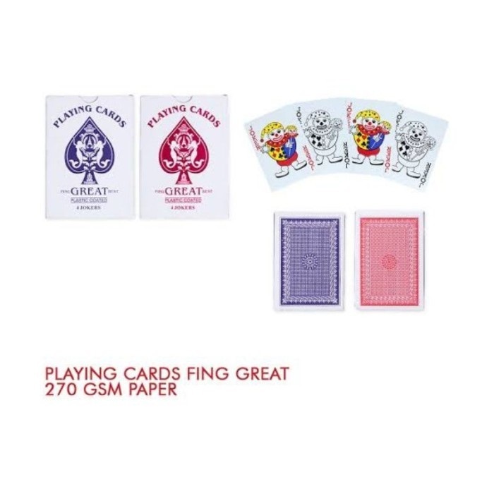 

kartu remi playing card FING GREAT - 1 SET