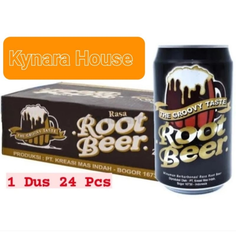 

Groovy Soft Drink Root Brew Kaleng 24x330ml (Karton)