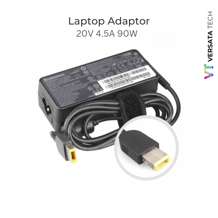 Adaptop Charger Laptop Lenovo 20V 4.5A 90W USB Original
