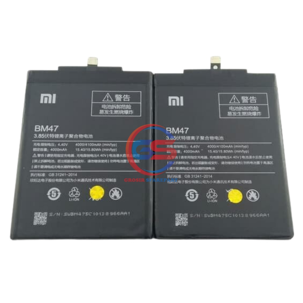 BATERAI / BATTERY / BATRE FOR XIAOMI REDMI 3 / REDMI 4X / BM47 / BM-47 ORI