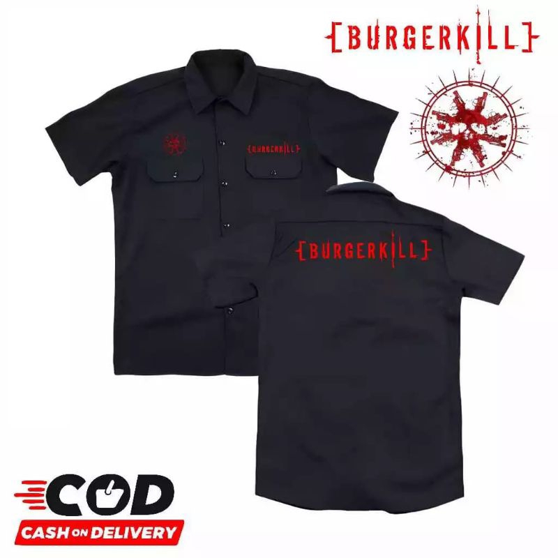 KEMEJA WORKSHIRT DISTRO BURGERKILL BEST SELLER