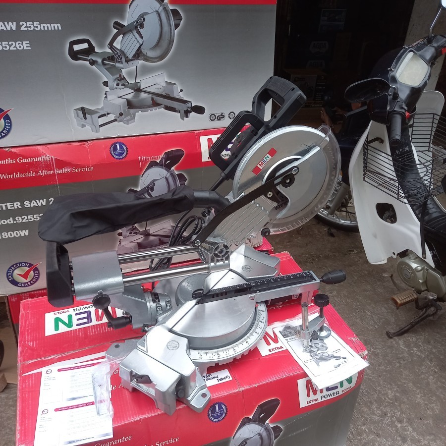MITER SAW SLIDING 10 INCHI / MESIN POTONG ALUMUNIUM SELEDING MITER SAW MEN