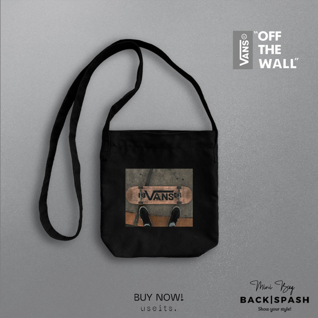 V4NS II Sling Bag Pria Tas Selempang Resleting Pria Mini Bag Kuliah