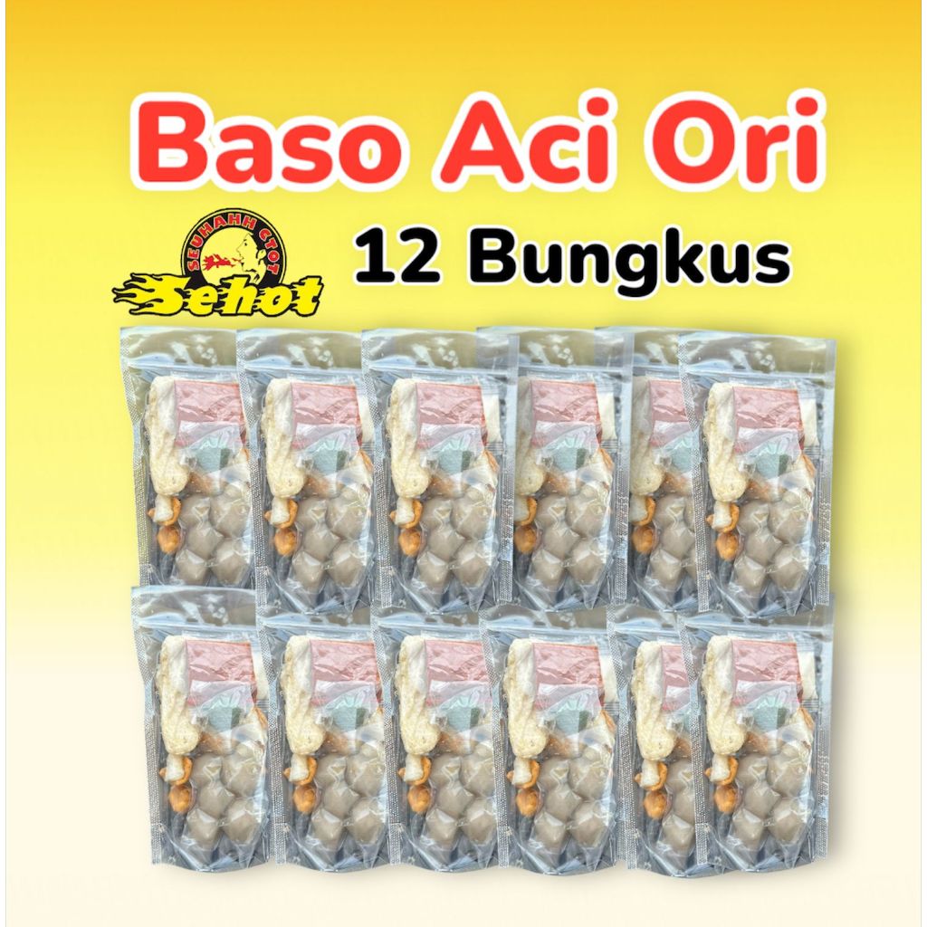 

PAGAMART 12 BUNGKUS BASO ACI ORIGINAL FOOD INSTAN PEDAS