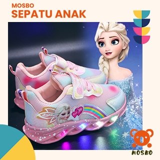 

MOSBO Sepatu Anak Perempuan Sekolah Sneakers Priness Frozen Emilia Import Sport Termurah