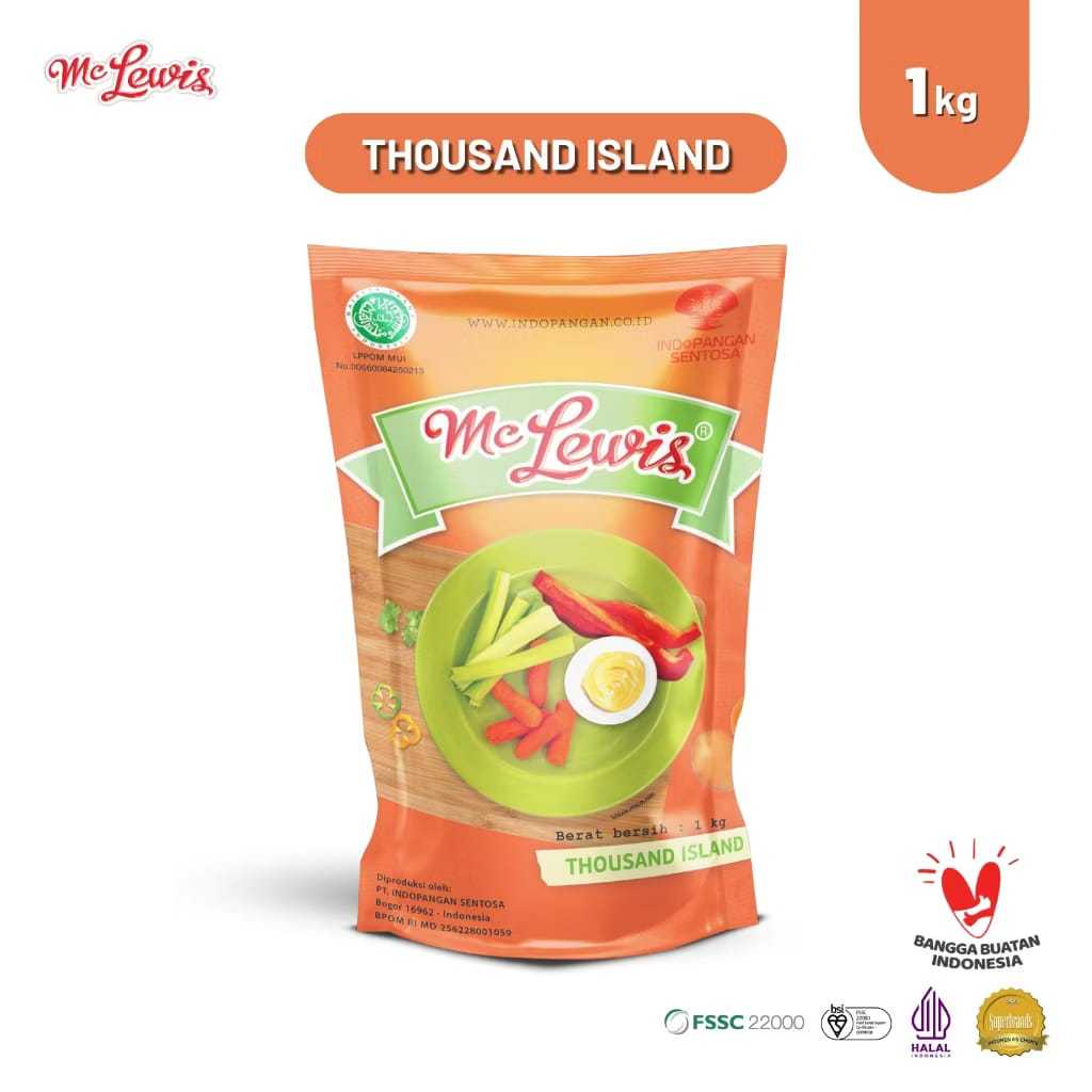 

mc lewis thousand island 1kg / thousad island mayonaise