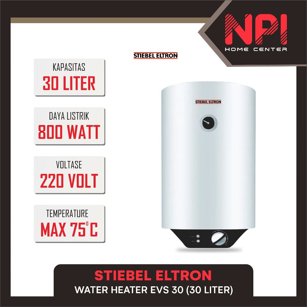 Stiebel Eltron - Water Heater / Pemanas Air Listrik Eltron Vertikal Evs 30