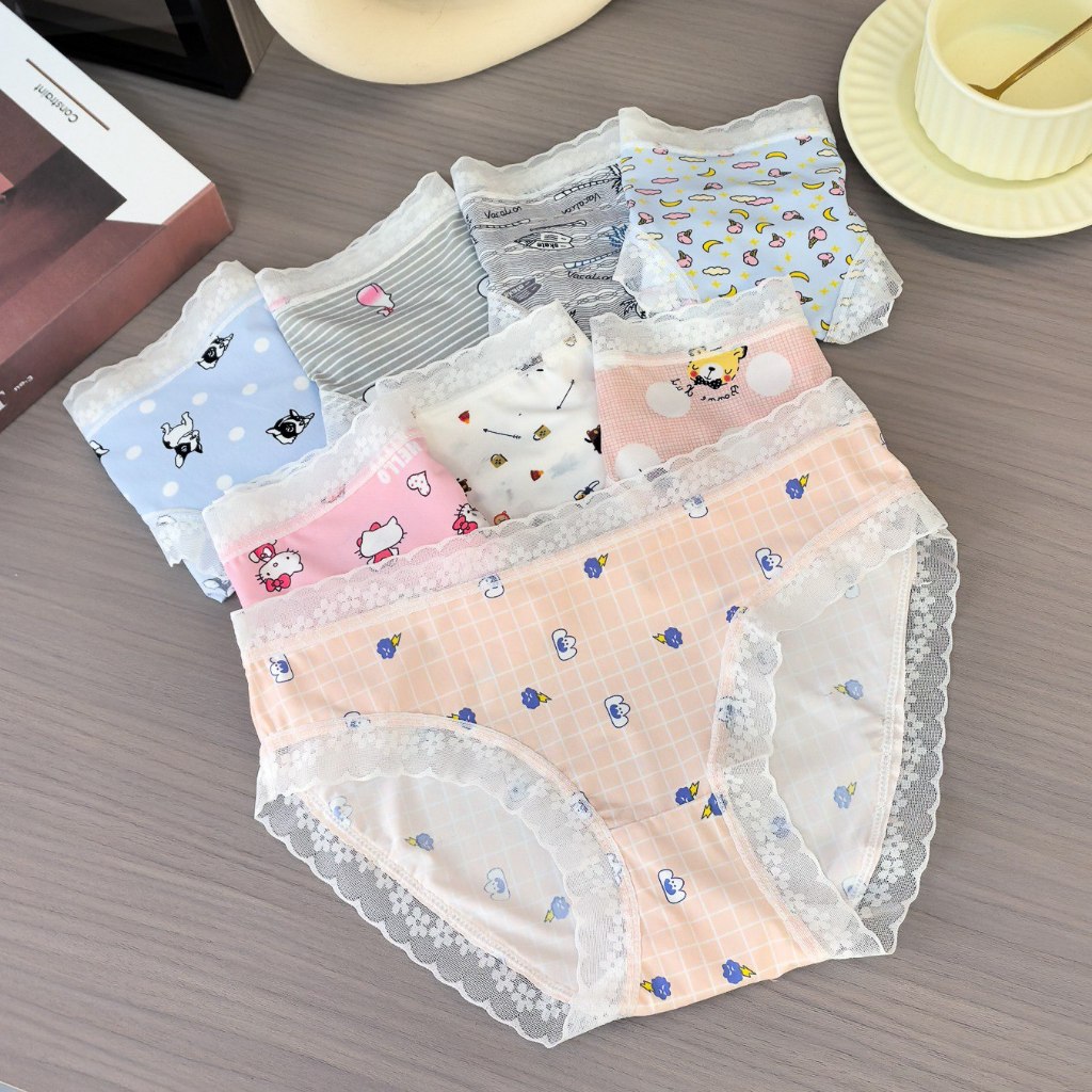 •Storeme.id•Celana Dalam Anak CD1948  Wanita Renda Motif Kartun Lucu Seamless CD Fashion