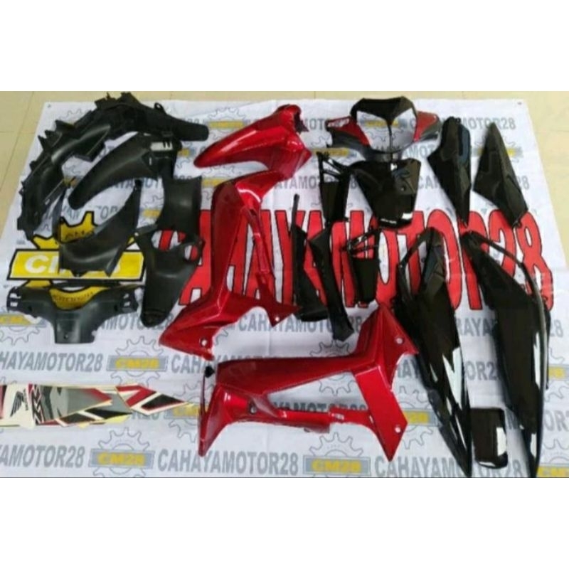 Fullset body halus kasar Cover bodi halus kasar supra x 125 lama supra x 125 batman 2008 2009 2010 2