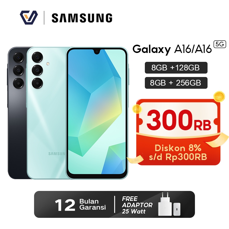 Official Samsung Galaxy A16 4G/5G 8+128GB/8+256GB 6,5 inch 5,000mAh Bluetooth v5.3