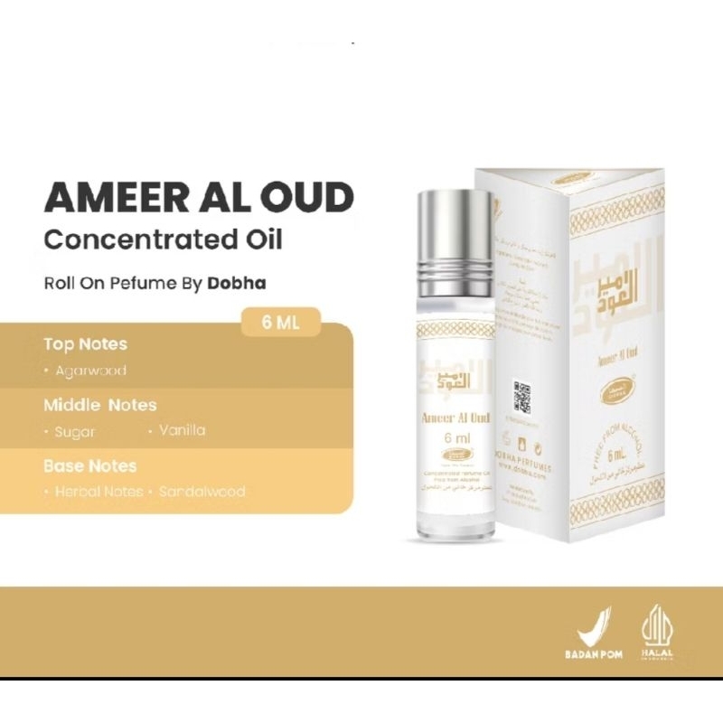 Parfum Dobha Aroma AMEER AL OUD 6ml Roll on