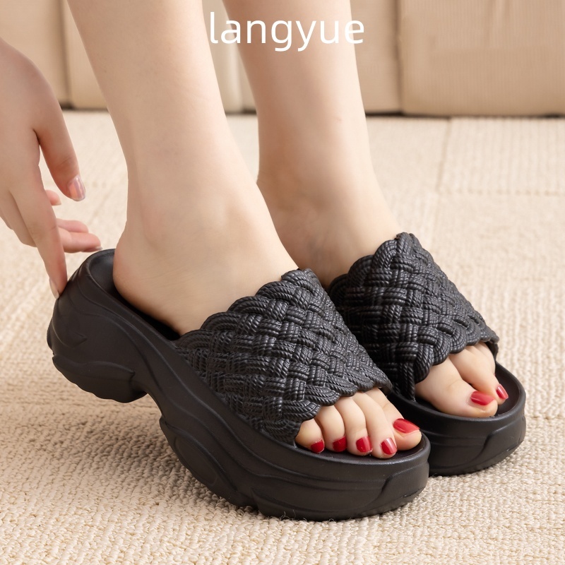 Sandal Wanita/Sandal Jelly Wanita/Sandal Karet Wanita Korea/Tinggi 6.5CM