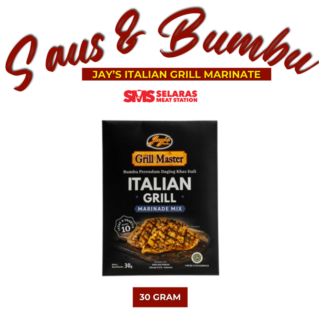 

Jays Bumbu Marinasi Italian Grill 30 gram
