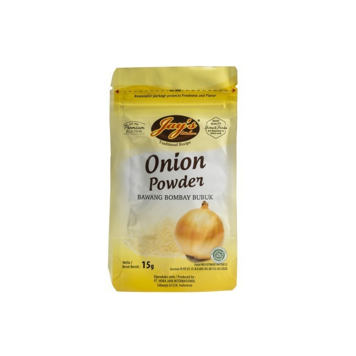 

JAY'S Kitchen Onion Powder Zipper 15gr / Bawang Bombay Bubuk 15gr