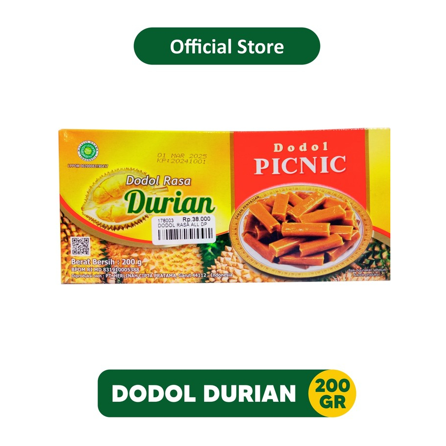 

Dodol Rasa Durian Manis Nagih 200gr | Oleh Oleh Khas Batu Malang - 178003