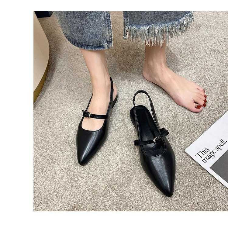 Sepatu Sendal Wanita Terbaru/Sepatu Tali Belakang/Flat Shoes Wanita New