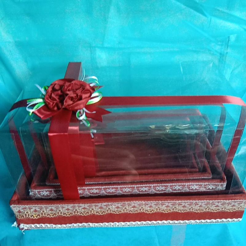 

box hantaran seserahan set4 full mika