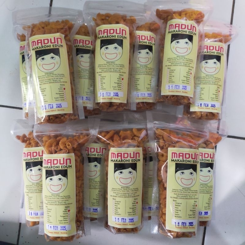 

Madun - Makaroni Edun Kemasan pouch 100 gram Varian Rasa