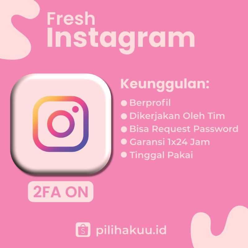 AKUN INST4GR4M FRESH 2FA ON BERGARANSI SIAP PAKAI