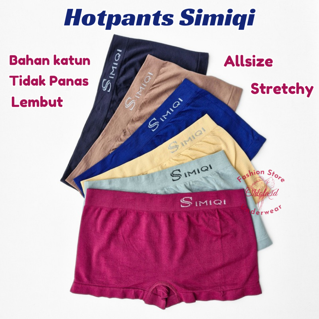4 Pcs Celana Dalam Short Wanita Simiqi Hotpants Seamless