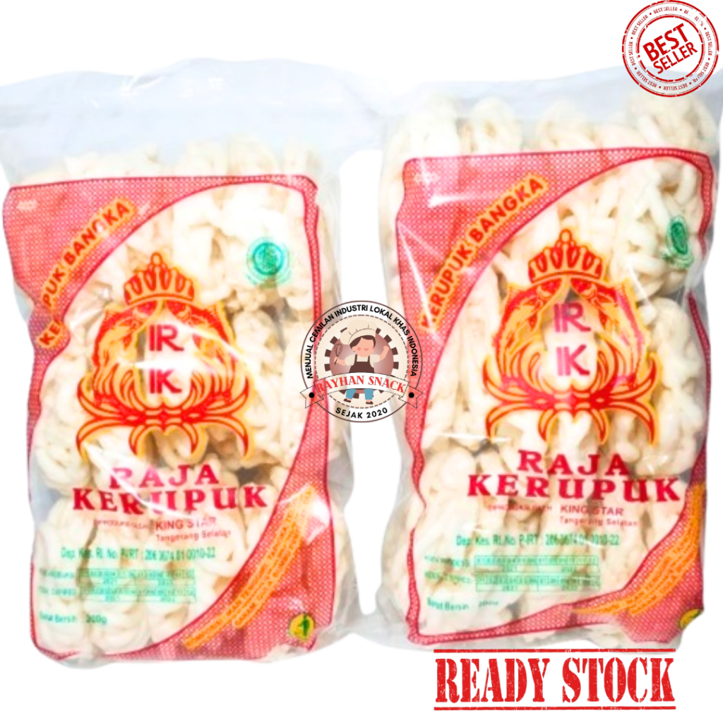 

Kerupuk Bangka RAJA KERUPUK Ikan Tenggiri ( isi 18 pcs ) - Best Seller Paling dicari