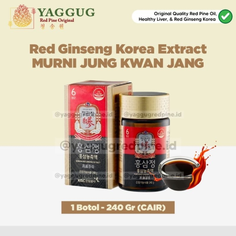 

Red Ginseng Korea Extract Murni Jung Kwan Jang 240 Gr (Cair)